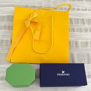Swarovski Set with Yellow, Green, and Blue Packaging